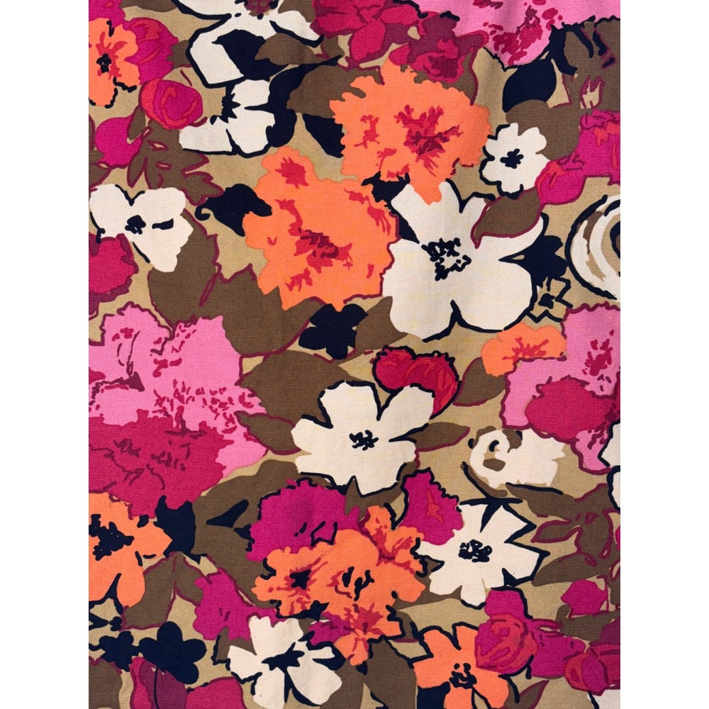 Talbots Womens Skirt 6P Multicolor Floral Cotton Blend Mod Retro Pencil Office - Picture 3 of 7